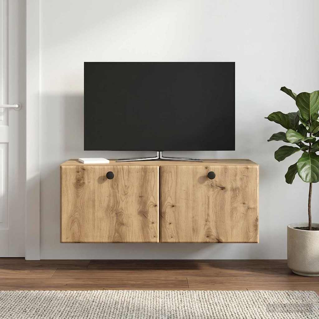 Sieninė TV spintelė Artisano ąžuolo 78,5 x 31 x 30 cm