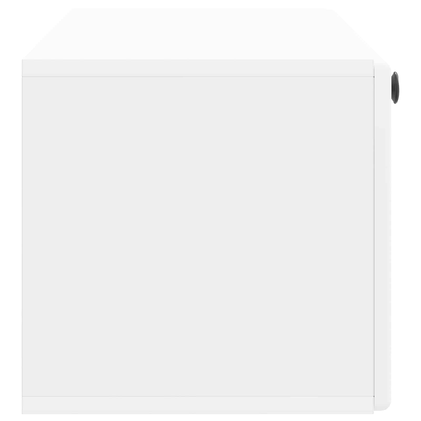 Sieninė TV spintelė 98 x 31 x 30 cm Balta Apdirbta mediena