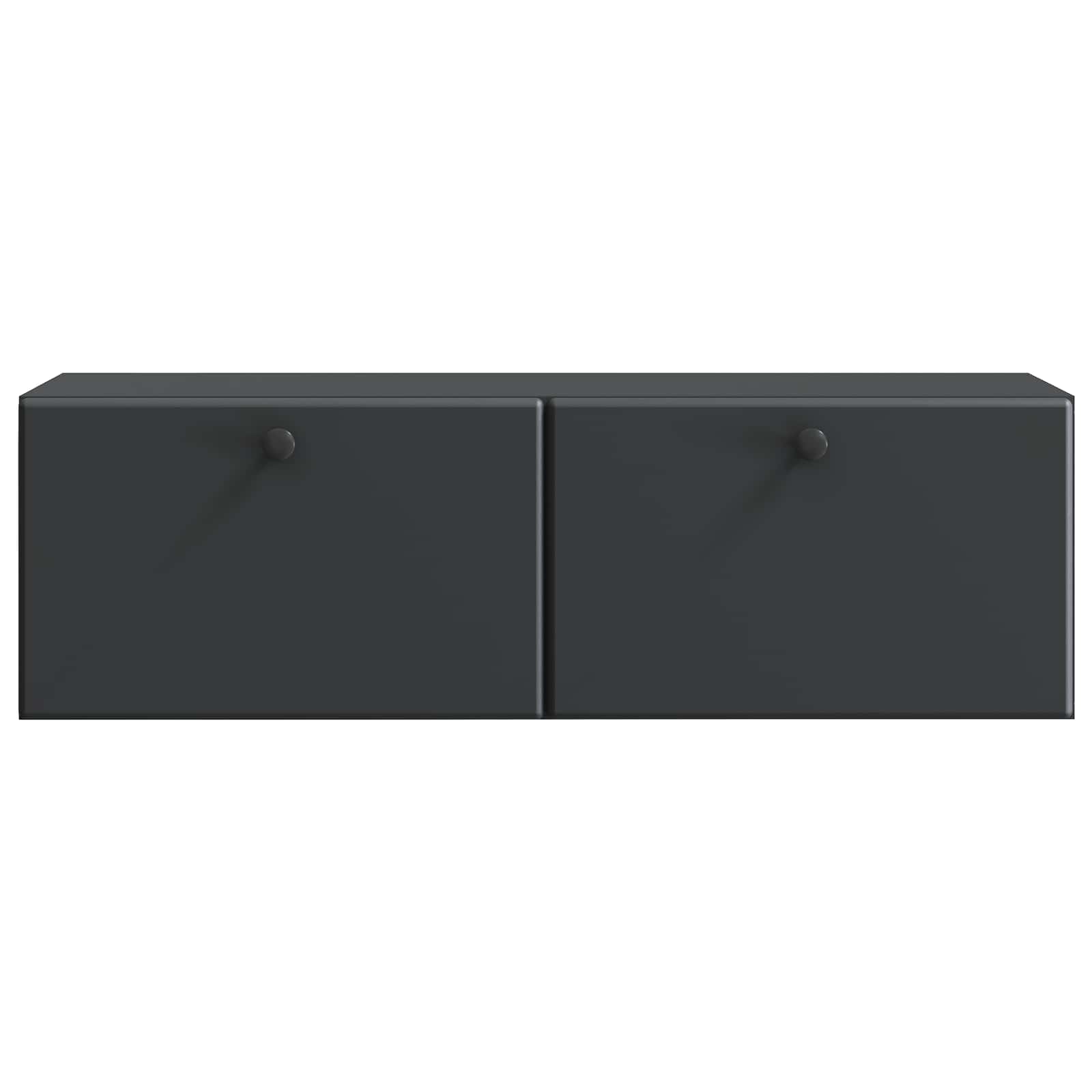 Sieninė TV spintelė Juoda 98 x 31 x 30 cm Apdirbta mediena