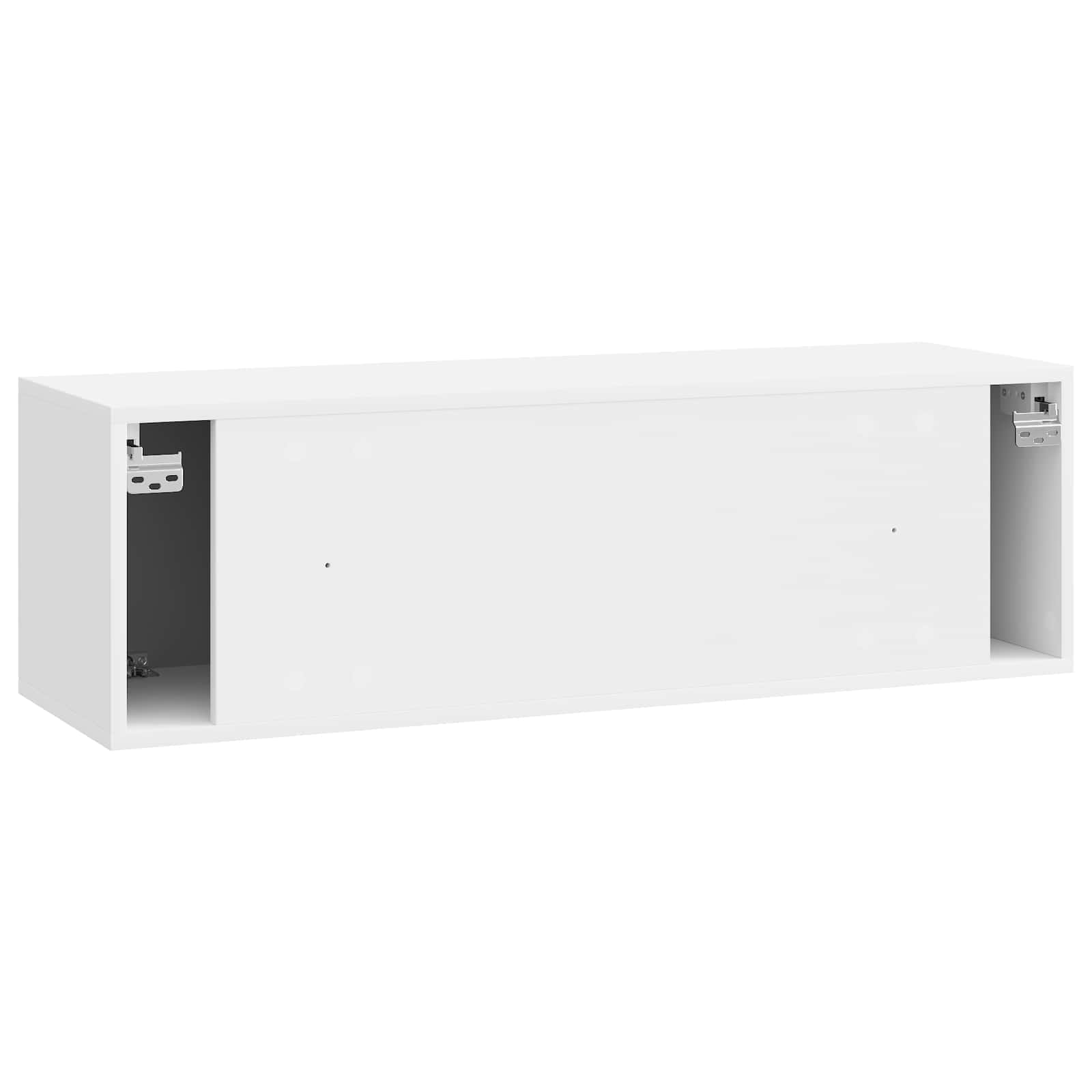 Sieninė TV spintelė Itin blizgi balta 98 x 31 x 30 cm