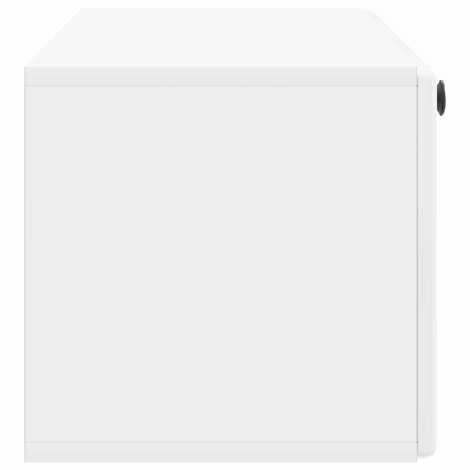 Sieninė TV spintelė Itin blizgi balta 98 x 31 x 30 cm