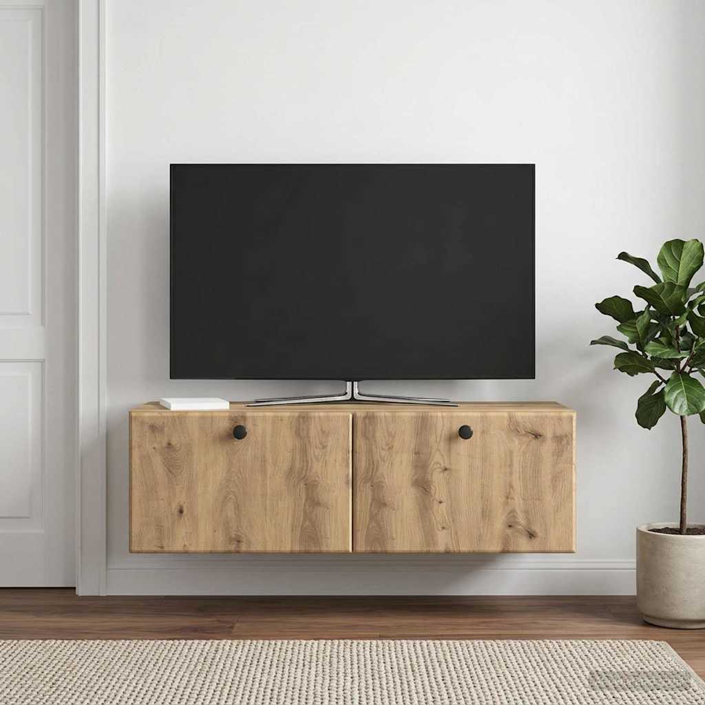 Sieninė TV spintelė Artisano ąžuolo 98 x 31 x 30 cm