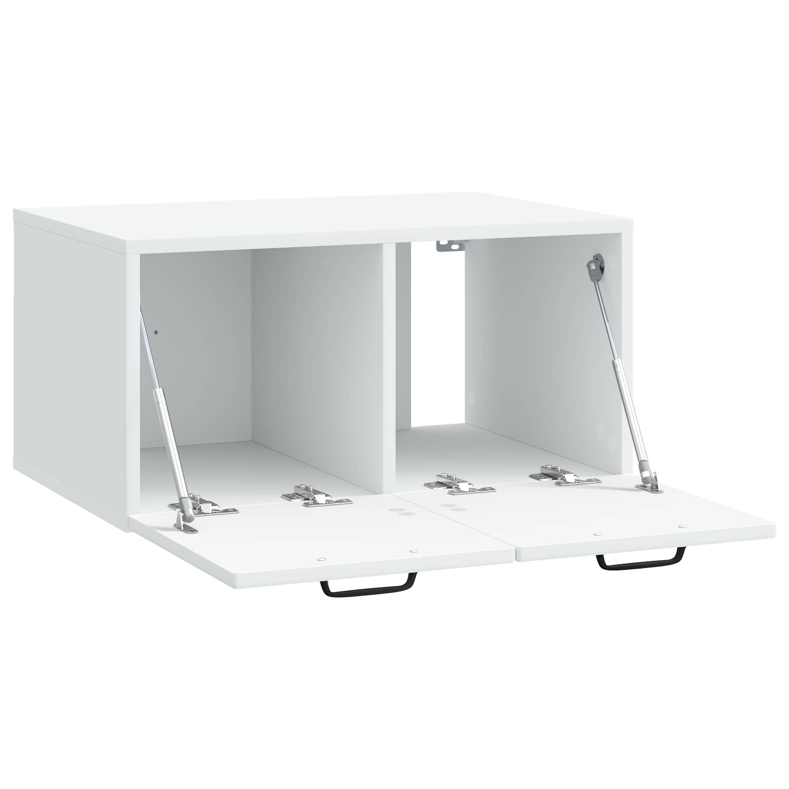 Sieninė TV spintelė Balta 59,5 x 41 x 30 cm Apdirbta mediena