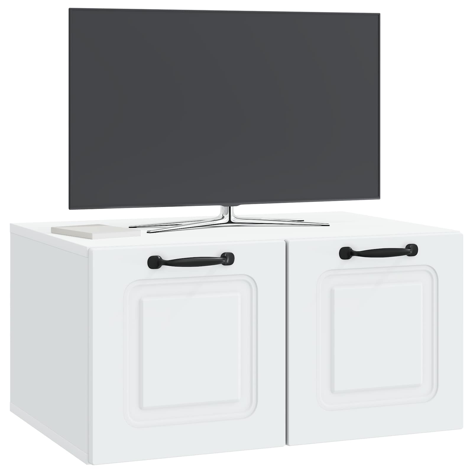 Sieninė TV spintelė Balta 59,5 x 41 x 30 cm Apdirbta mediena