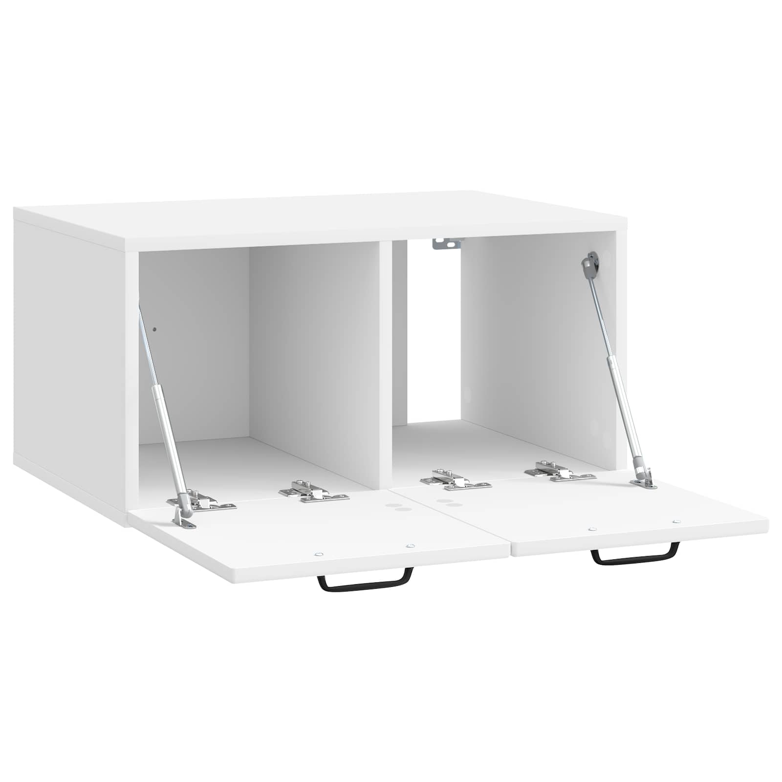 Sieninė TV spintelė Itin blizgi balta 59,5 x 41 x 30 cm