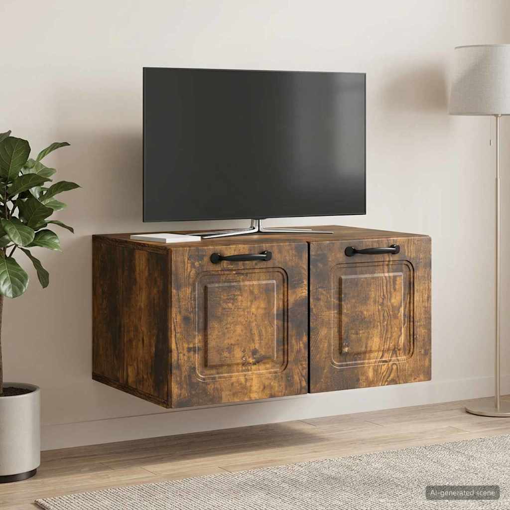 Sieninė TV spintelė Dūminio ąžuolo 59,5 x 41 x 30 cm