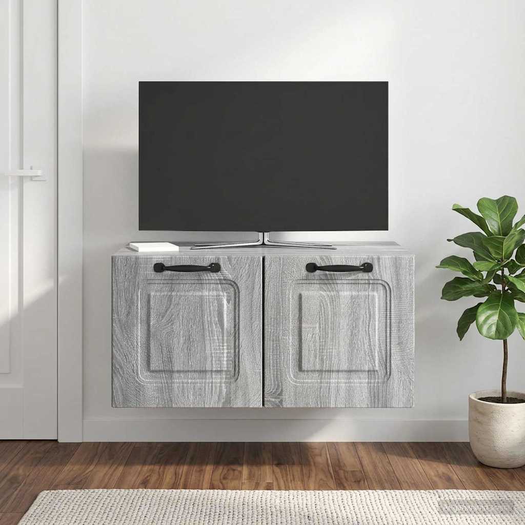Sieninė TV spintelė Pilka sonoma ąžuolo 59,5 x 41 x 30 cm