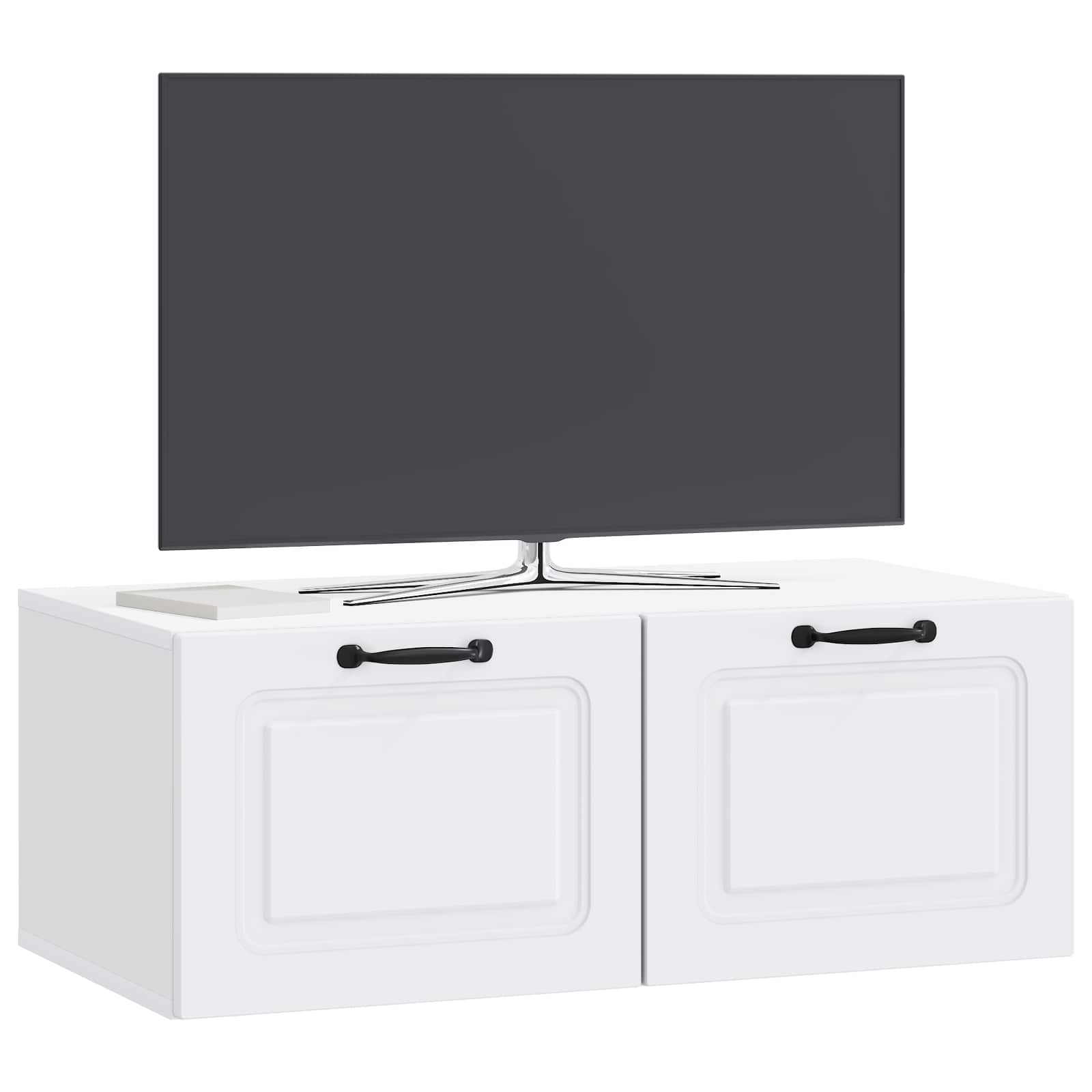 Sieninė TV spintelė Balta 78,5 x 41 x 30 cm Apdirbta mediena