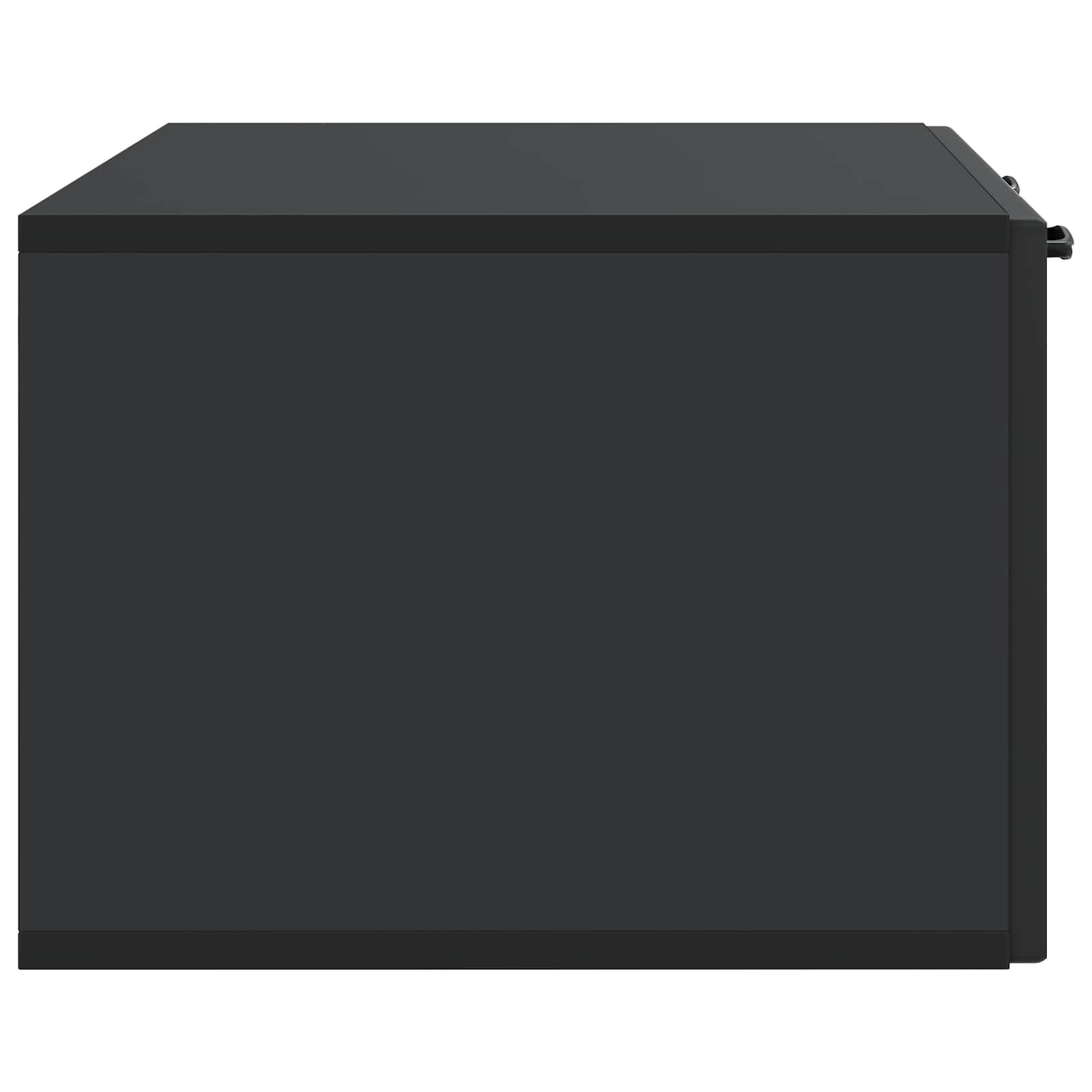 Sieninė TV spintelė Juoda 78,5 x 41 x 30 cm Apdirbta mediena