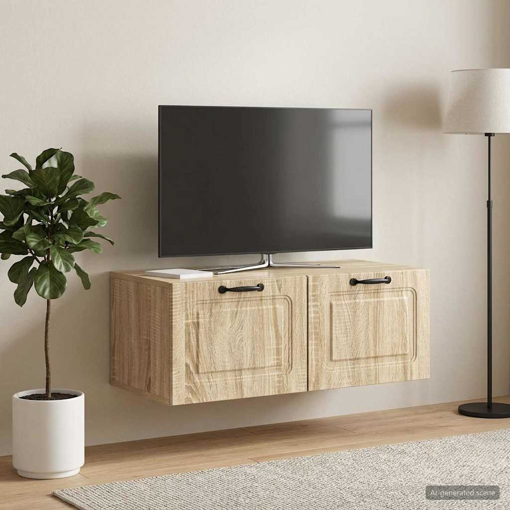 Sieninė TV spintelė Sonoma ąžuolas 78,5 x 41 x 30 cm