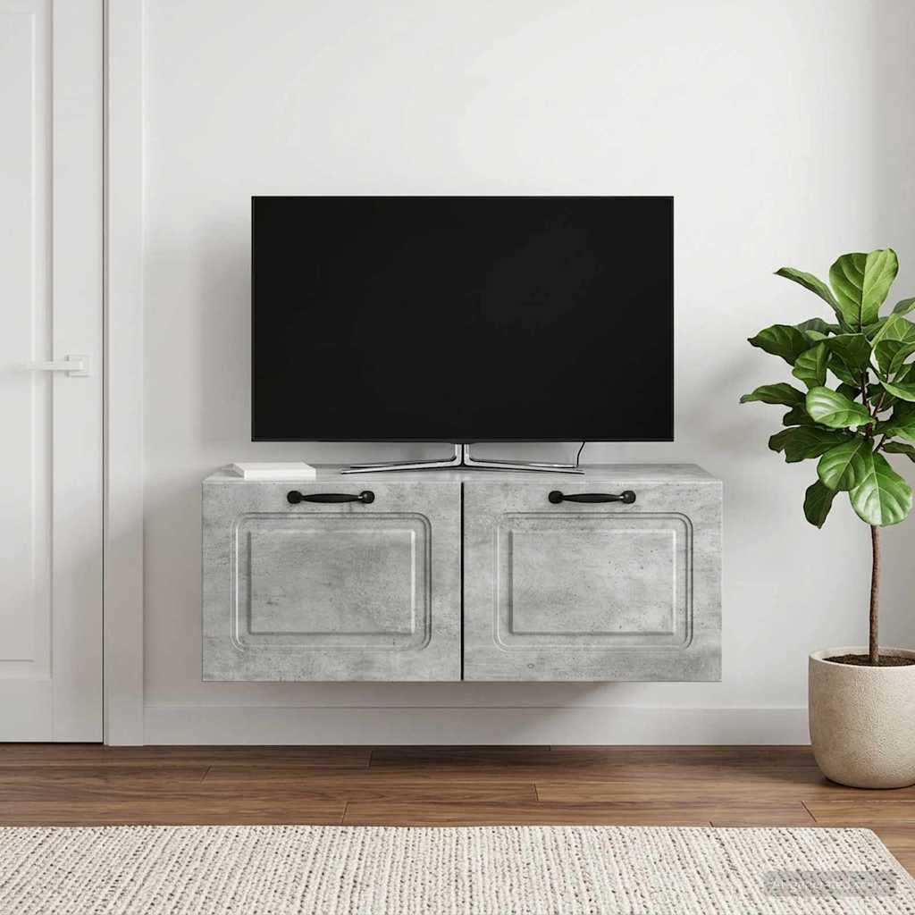 Sieninė TV spintelė Betono pilka 78,5 x 41 x 30 cm