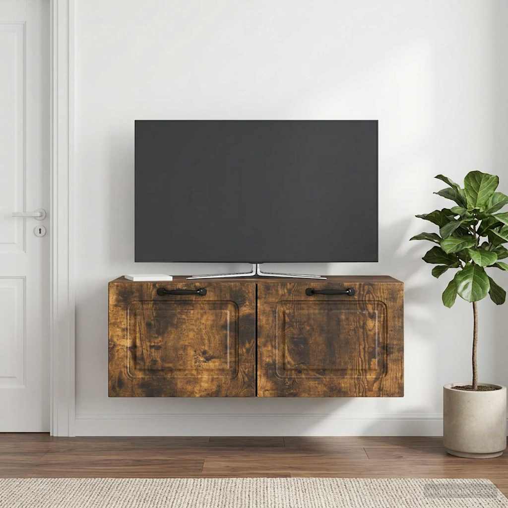 Sieninė TV spintelė Dūminio ąžuolo 78,5 x 41 x 30 cm