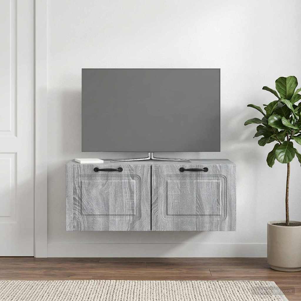 Sieninė TV spintelė Pilka sonoma ąžuolo 78,5 x 41 x 30 cm
