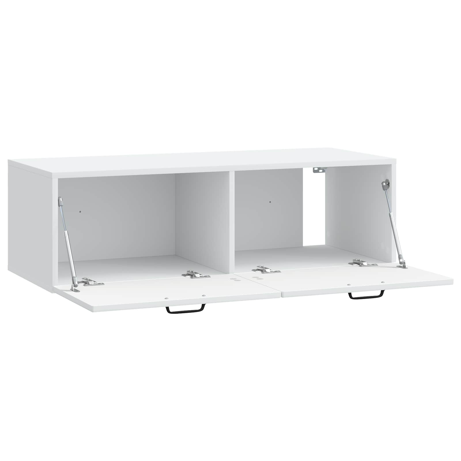 Sieninė TV spintelė Balta 98 x 41 x 30 cm Apdirbta mediena