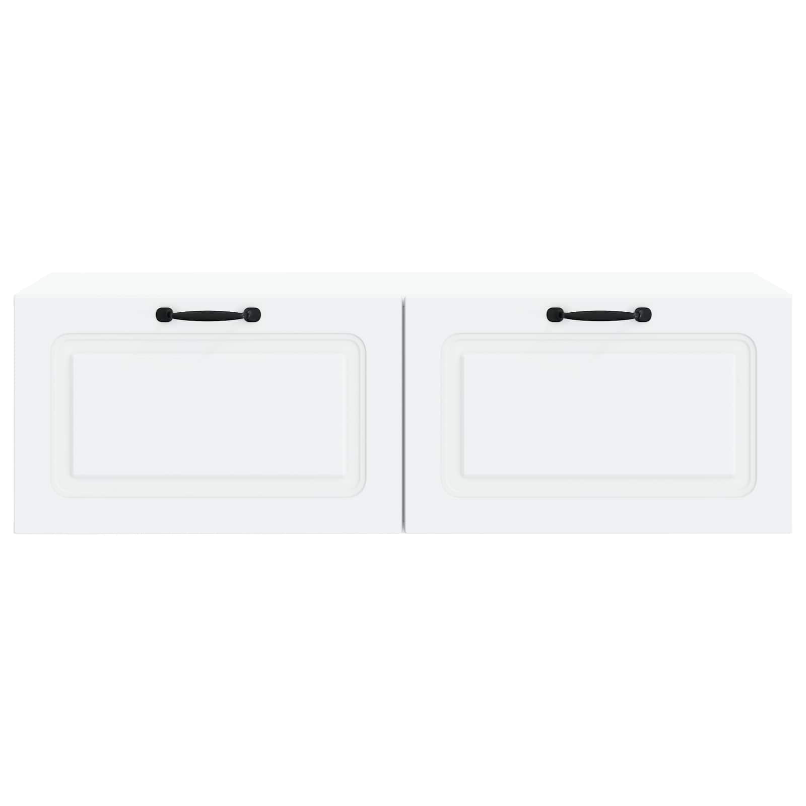 Sieninė TV spintelė Balta 98 x 41 x 30 cm Apdirbta mediena