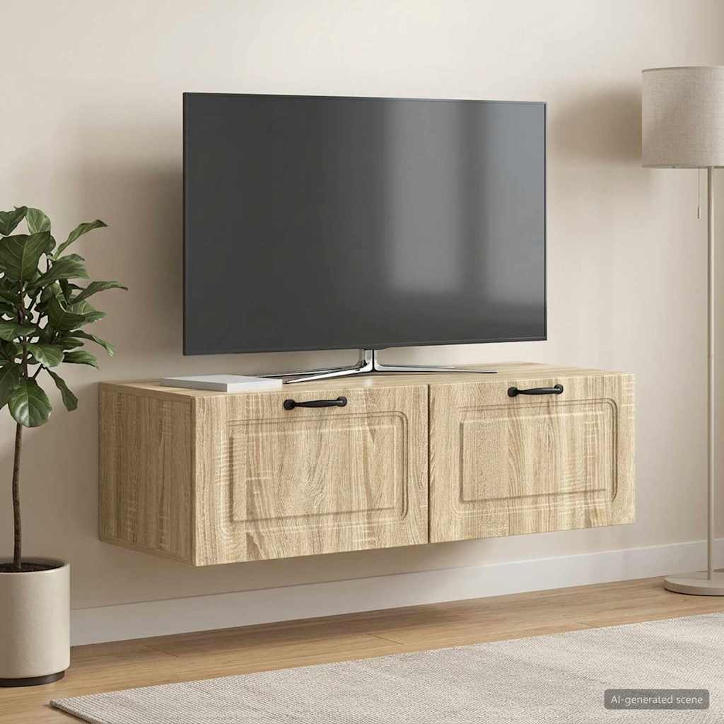 Sieninė TV spintelė Sonoma ąžuolas 98 x 41 x 30 cm