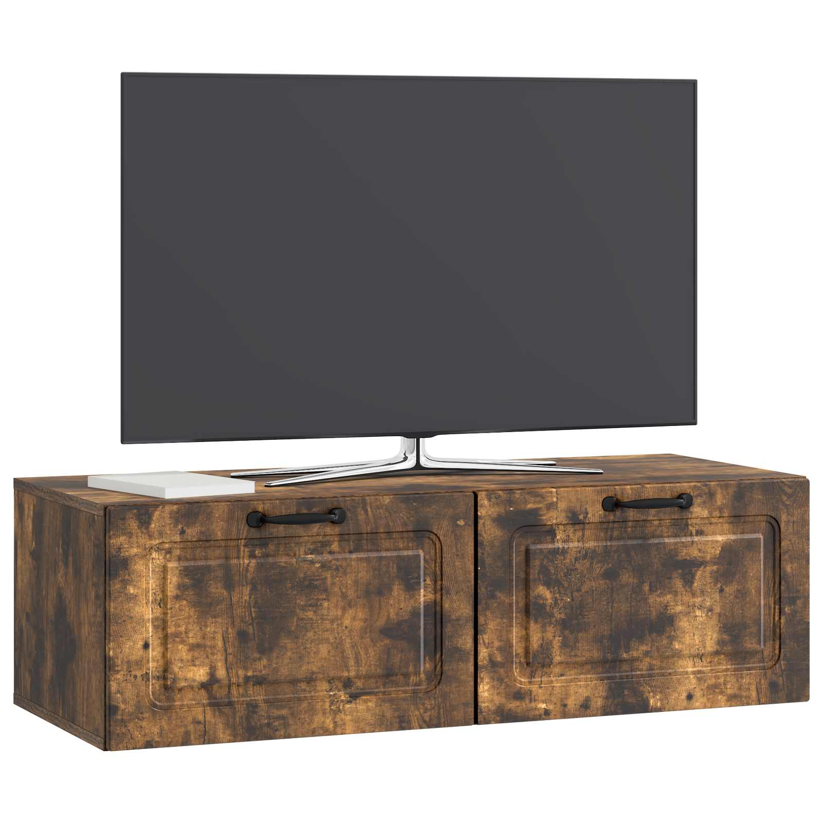 Sieninė TV spintelė Dūminio ąžuolo 98 x 41 x 30 cm