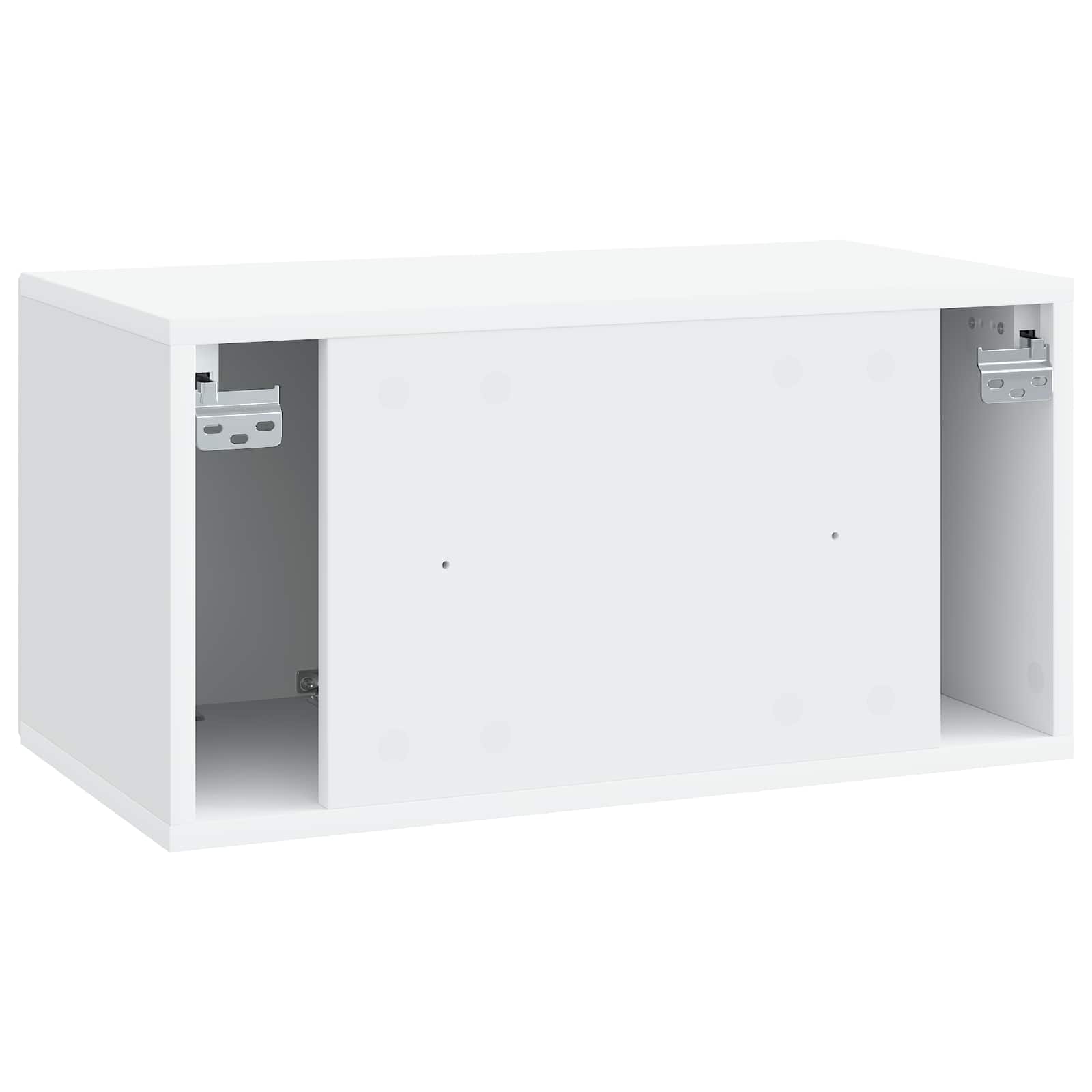 Sieninė TV spintelė Balta 59,5 x 31 x 30 cm Apdirbta mediena