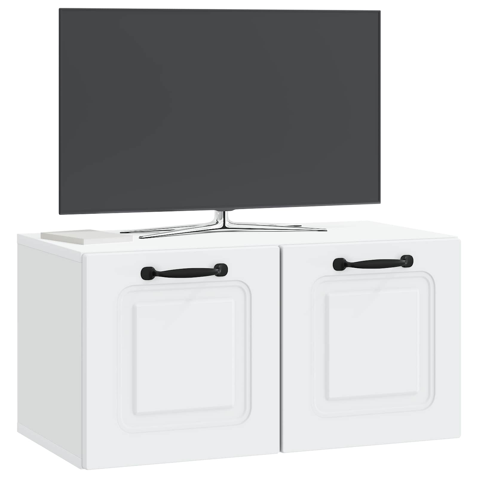 Sieninė TV spintelė Balta 59,5 x 31 x 30 cm Apdirbta mediena
