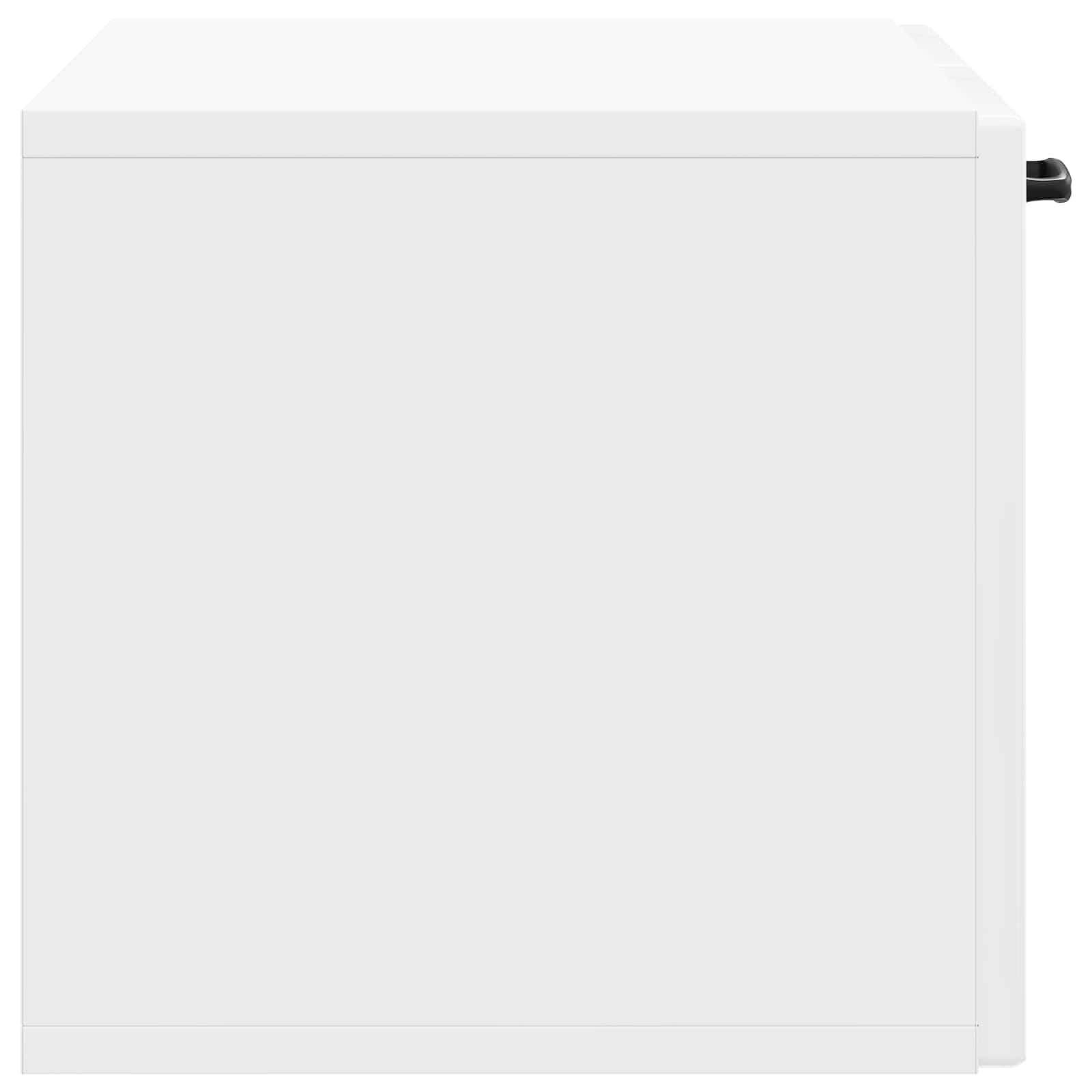 Sieninė TV spintelė Itin blizgi balta 59,5 x 31 x 30 cm