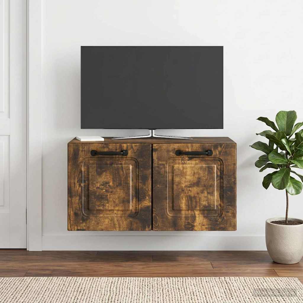 Sieninė TV spintelė Dūminio ąžuolo 59,5 x 31 x 30 cm