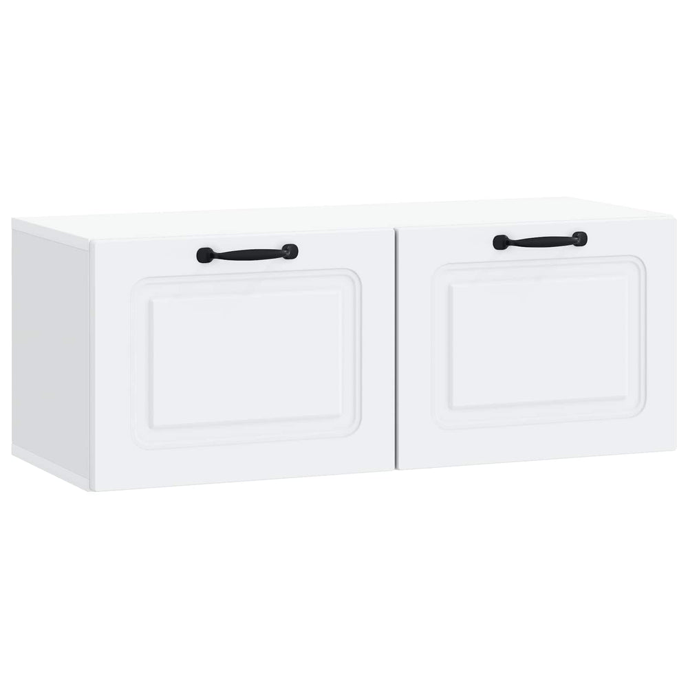 Sieninė TV spintelė Balta 78,5 x 31 x 30 cm Apdirbta mediena