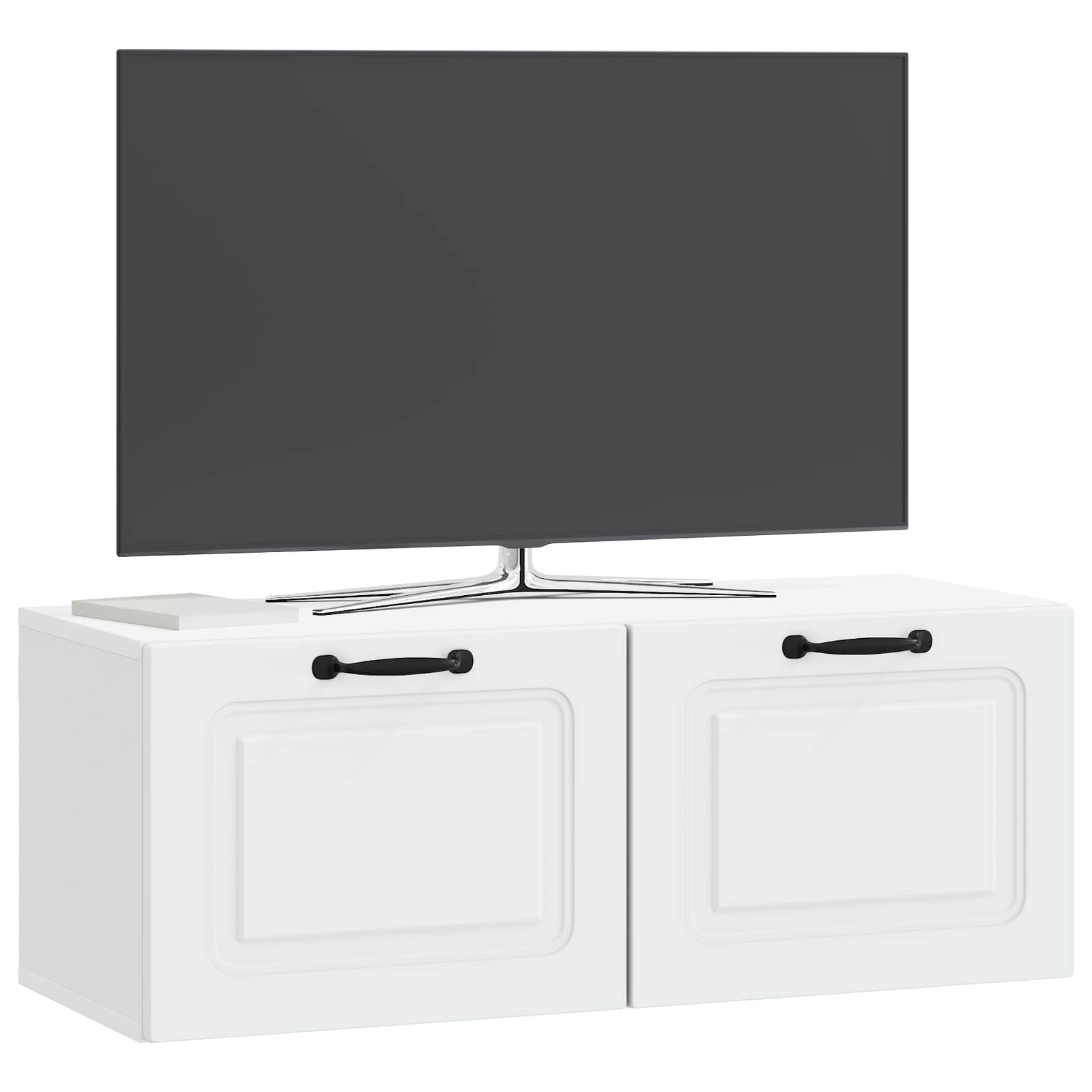 Sieninė TV spintelė Balta 78,5 x 31 x 30 cm Apdirbta mediena