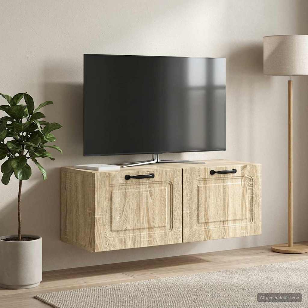 Sieninė TV spintelė Sonoma ąžuolas 78,5 x 31 x 30 cm