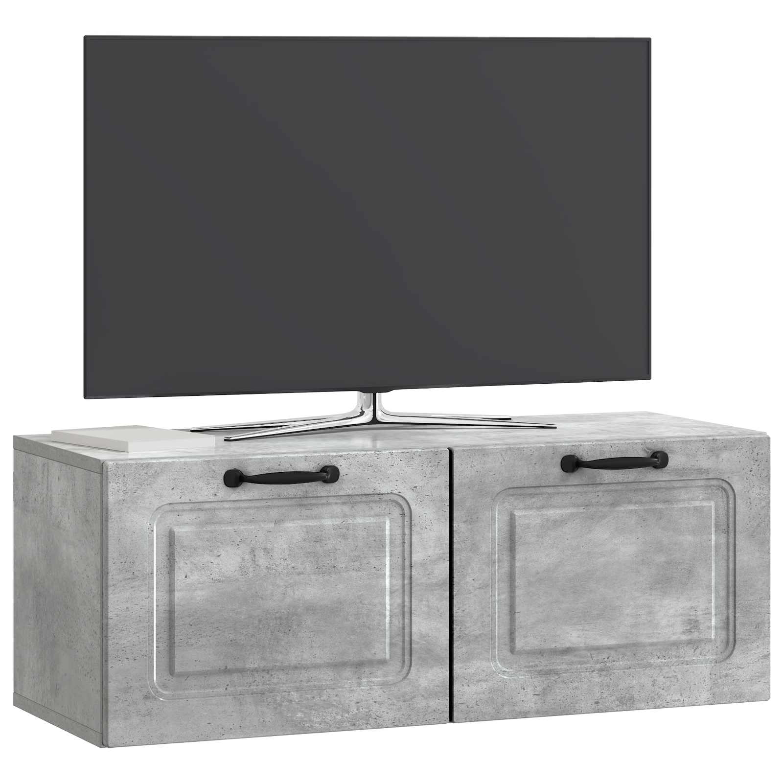 Sieninė TV spintelė Betono pilka 78,5 x 31 x 30 cm