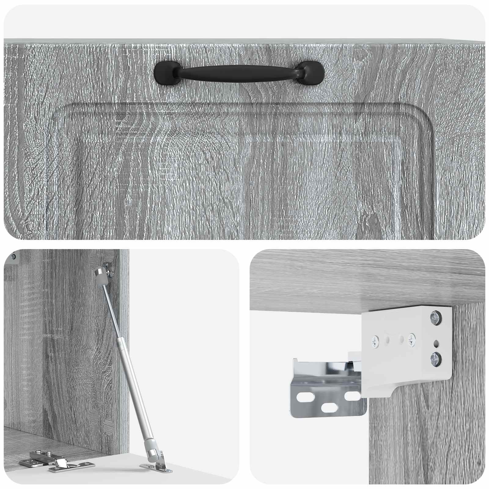 Sieninė TV spintelė Pilka sonoma ąžuolo 78,5 x 31 x 30 cm