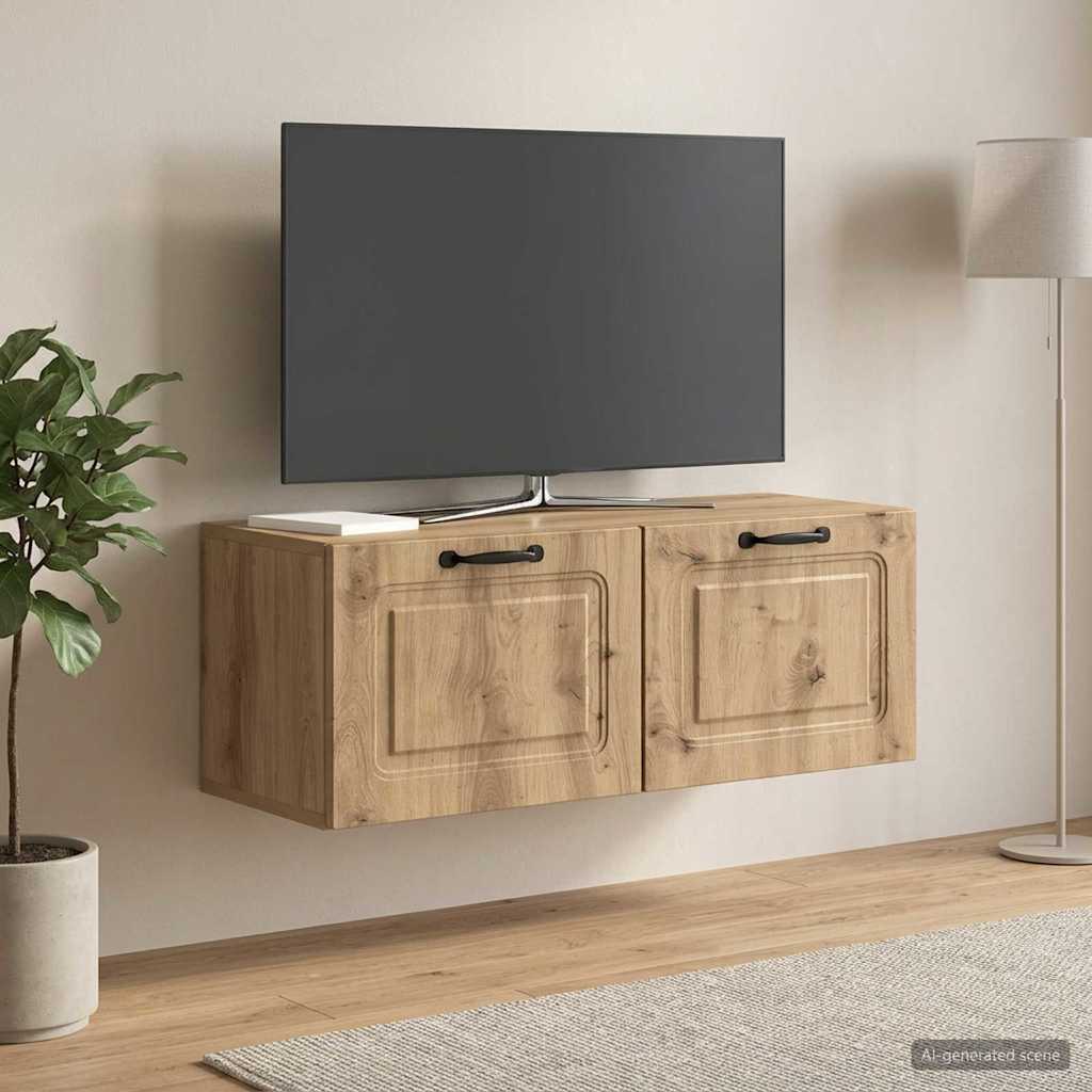Sieninė TV spintelė Artisano ąžuolo 78,5 x 31 x 30 cm