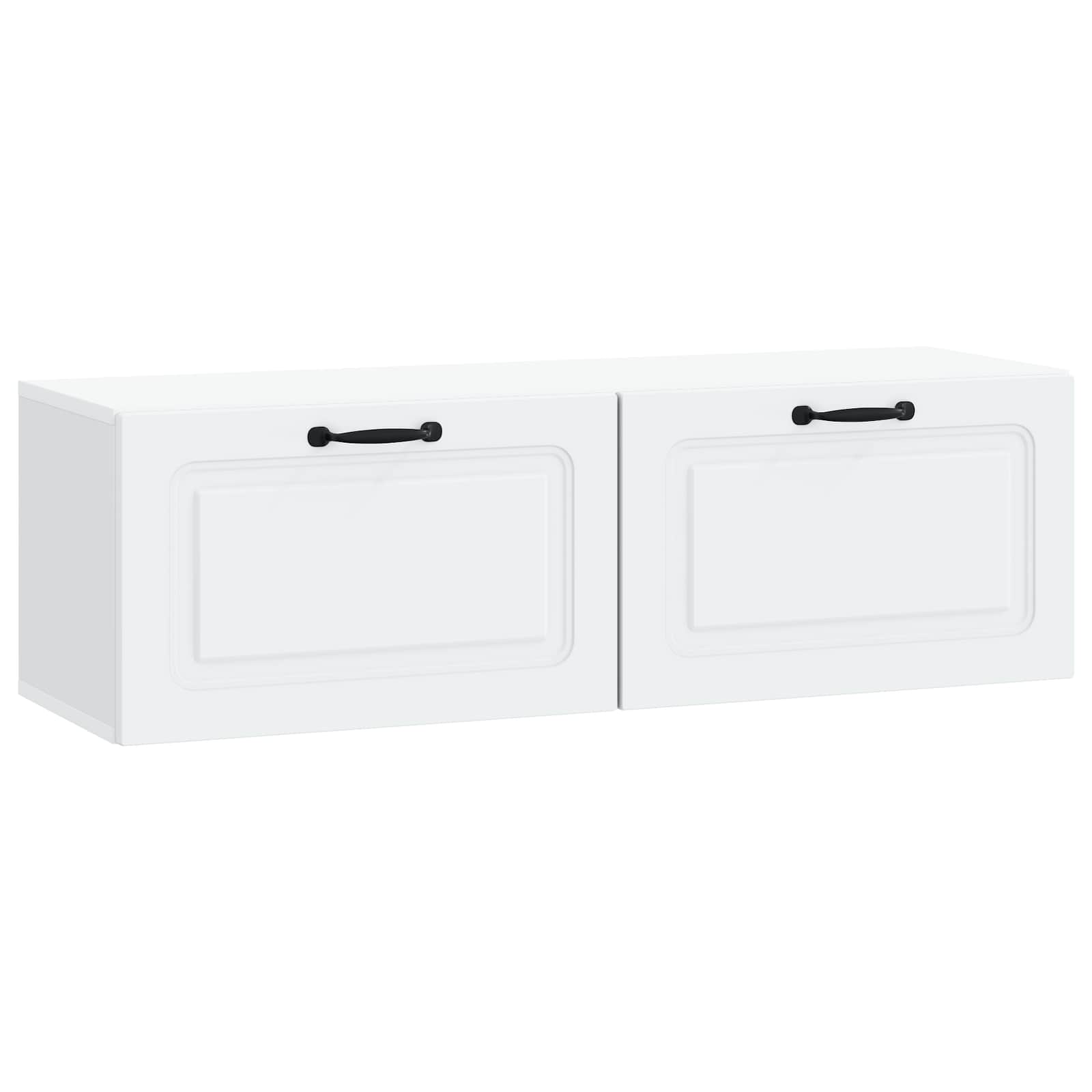 Sieninė TV spintelė Balta 98 x 31 x 30 cm Apdirbta mediena