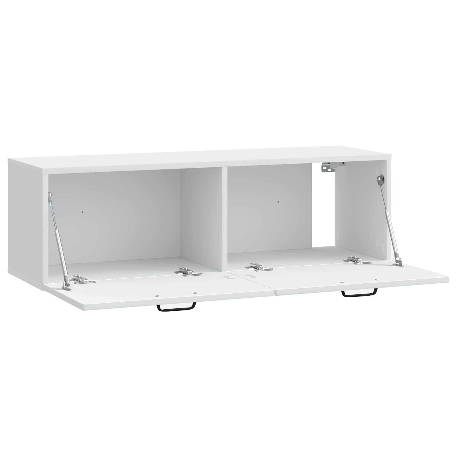 Sieninė TV spintelė Balta 98 x 31 x 30 cm Apdirbta mediena