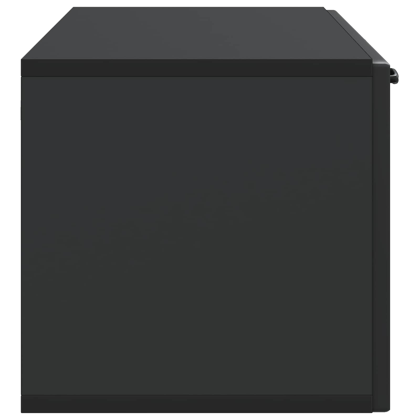 Sieninė TV spintelė Juoda 98 x 31 x 30 cm Apdirbta mediena