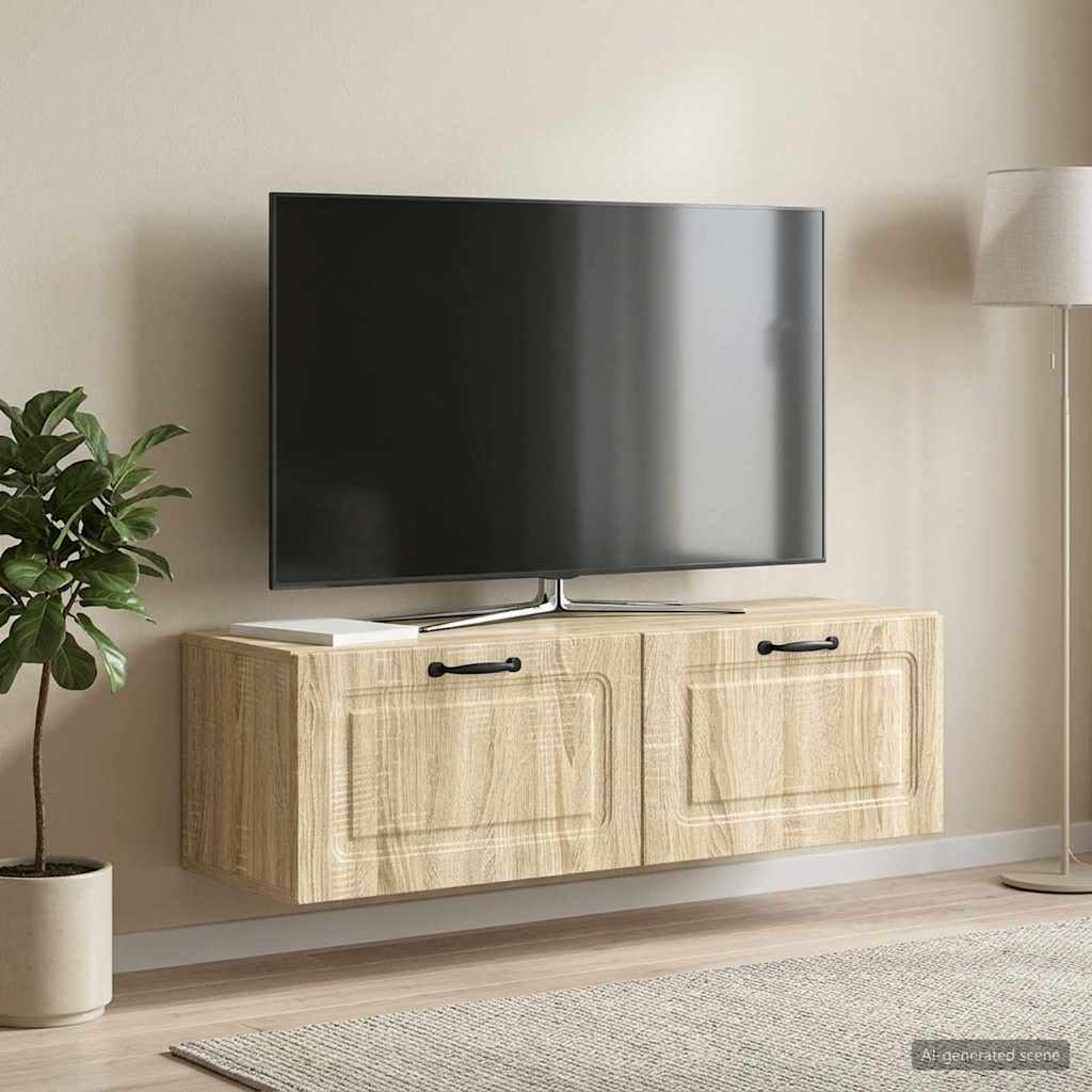 Sieninė TV spintelė Sonoma ąžuolas 98 x 31 x 30 cm