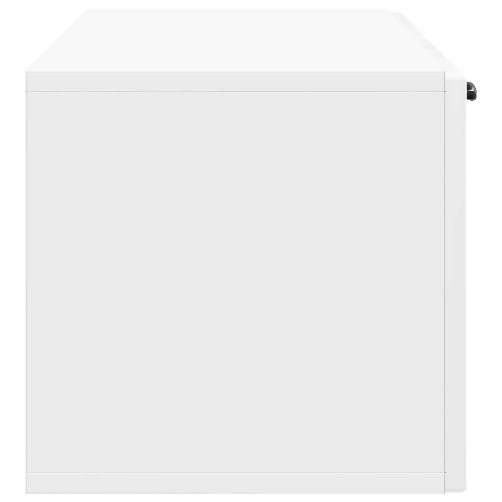 Sieninė TV spintelė Itin blizgi balta 98 x 31 x 30 cm