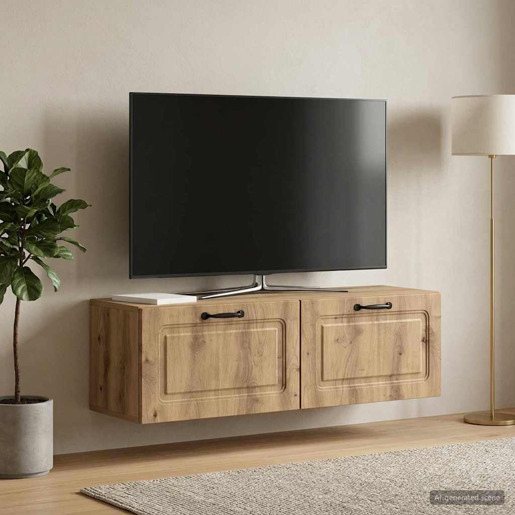 Sieninė TV spintelė Artisano ąžuolo 98 x 31 x 30 cm