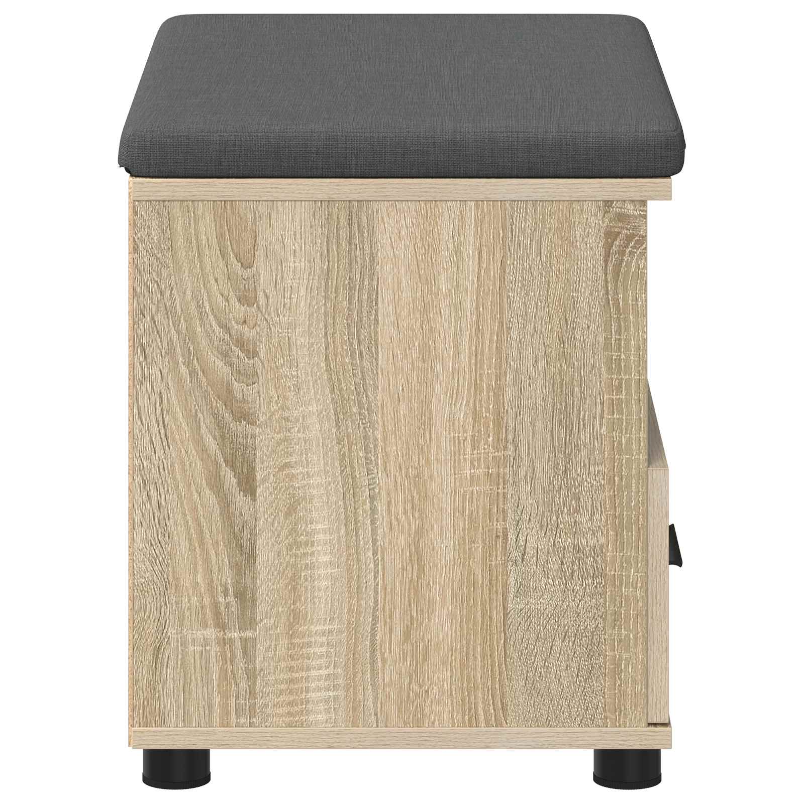 Hallway bench with cushion Sonoma oak 60 x 38 x 46 cm