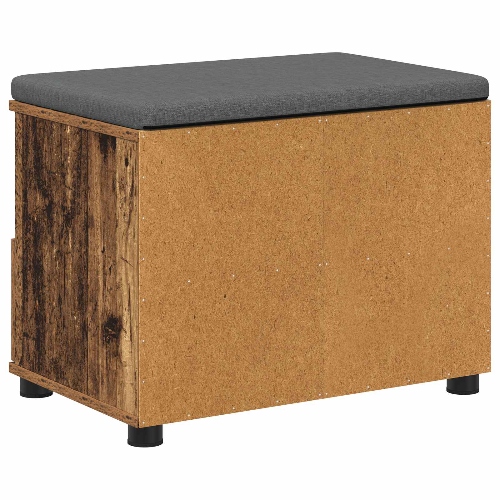 Corridor bench with cushion Old wood 60 x 38 x 46 cm
