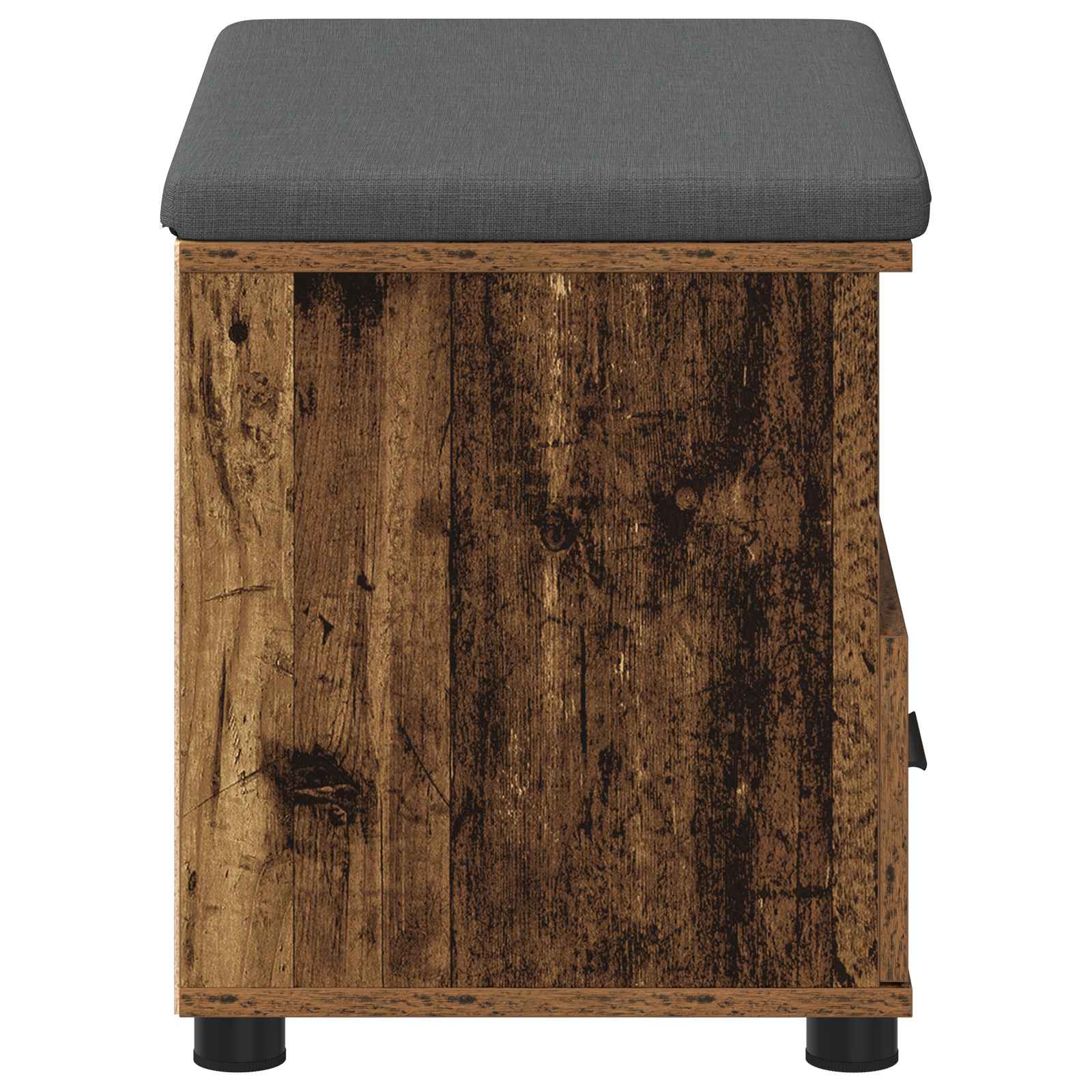 Corridor bench with cushion Old wood 60 x 38 x 46 cm