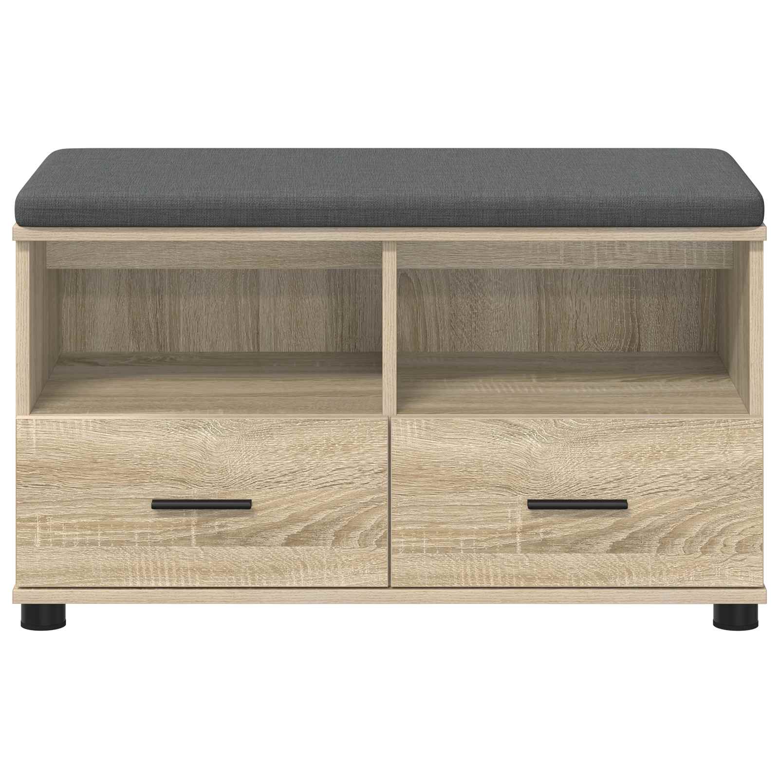 Koka sols ar spilvenu Sonoma ozols 80 x 38 x 46 cm