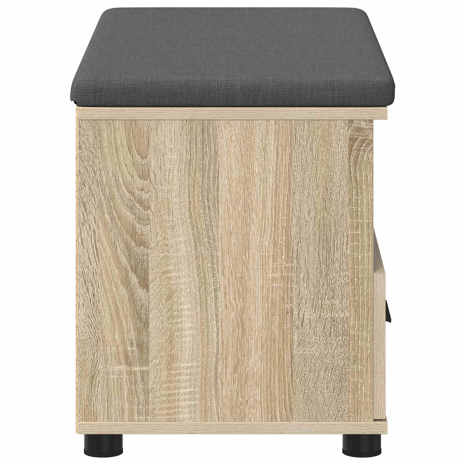 Koka sols ar spilvenu Sonoma ozols 80 x 38 x 46 cm