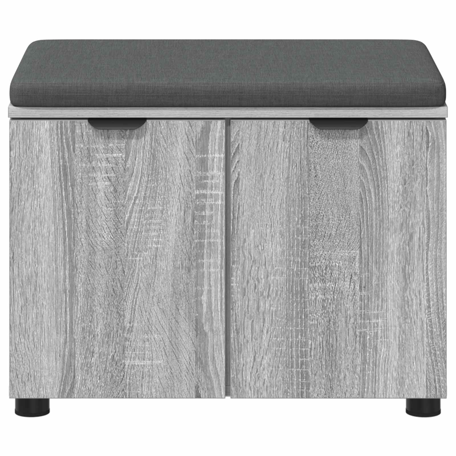 Koridoriaus suolas su pagalve Pilka Sonoma 60 x 38 x 46 cm