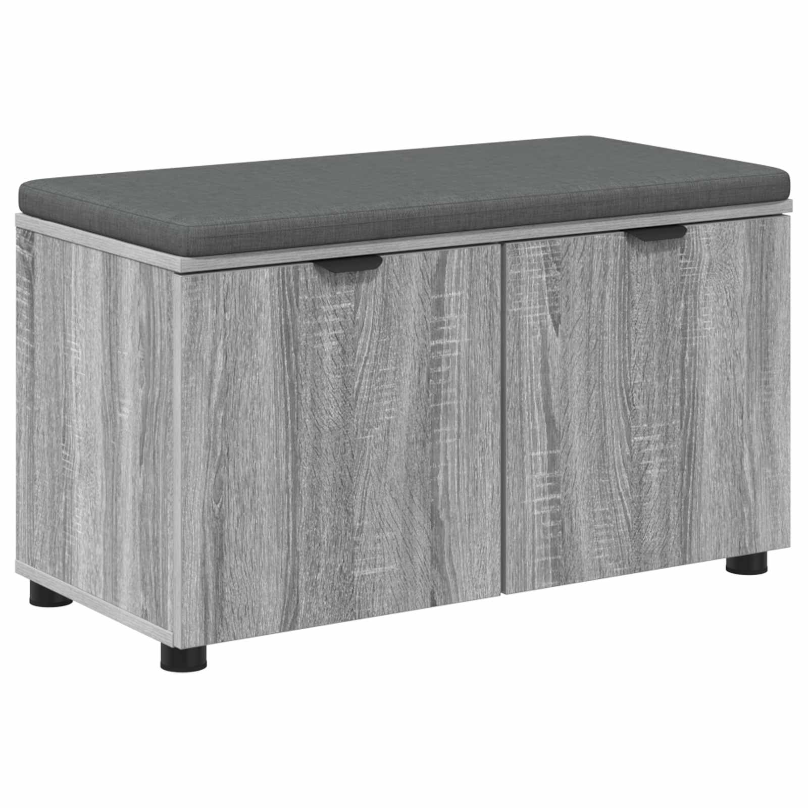 Koridoriaus suolas su pagalve Pilka Sonoma 80 x 38 x 46 cm