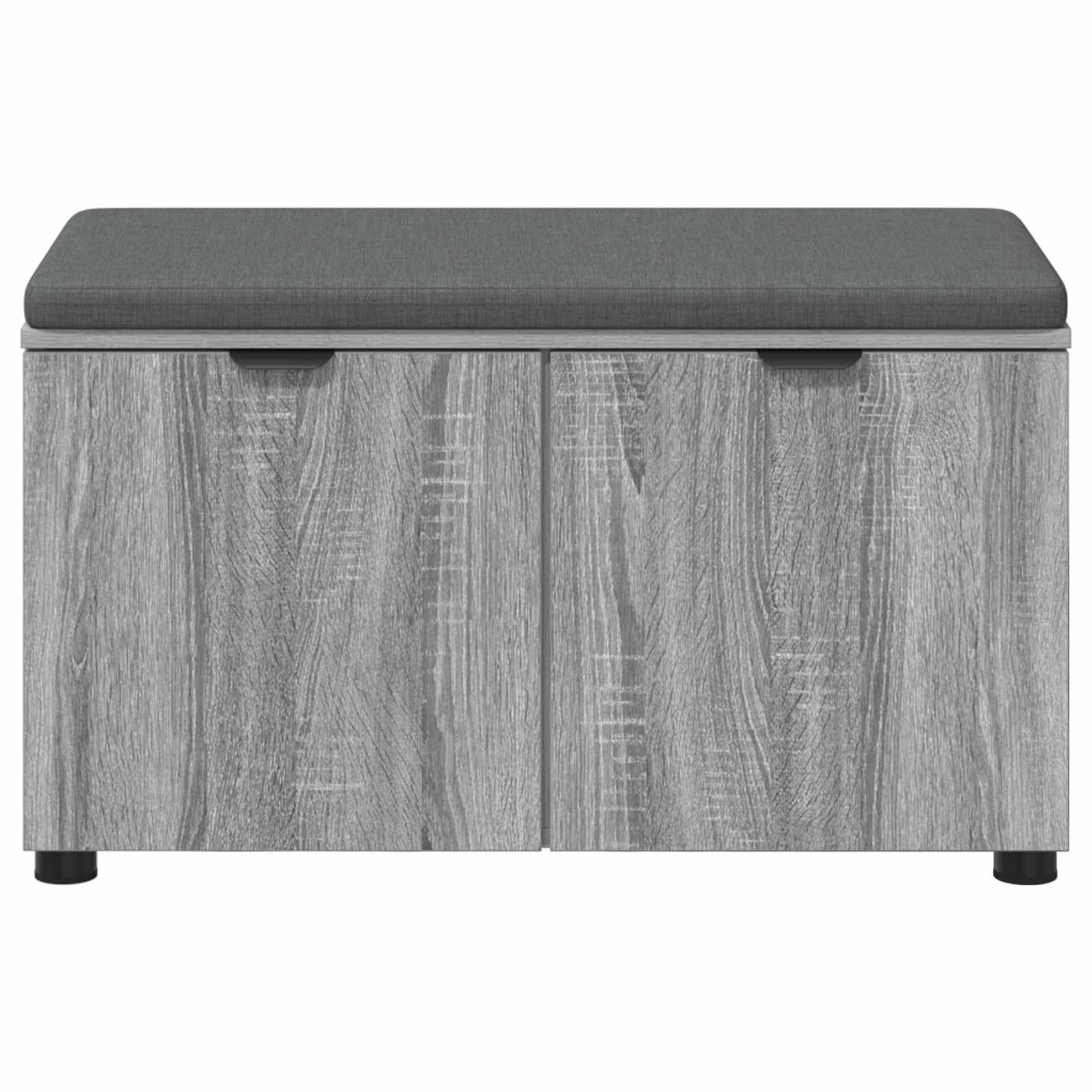 Koridoriaus suolas su pagalve Pilka Sonoma 80 x 38 x 46 cm