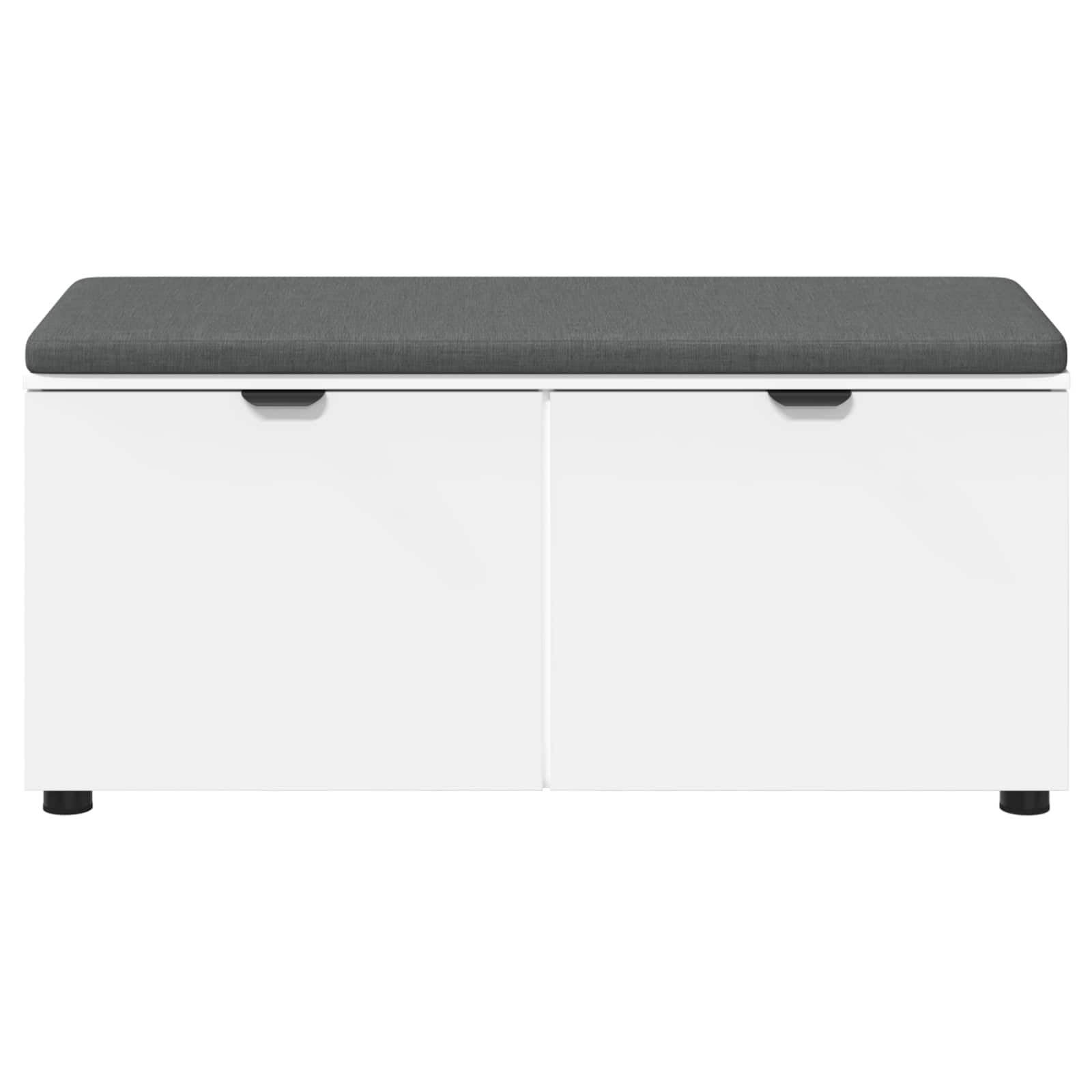 Koridoriaus suolas su pagalve Baltas 100 x 38 x 46 cm