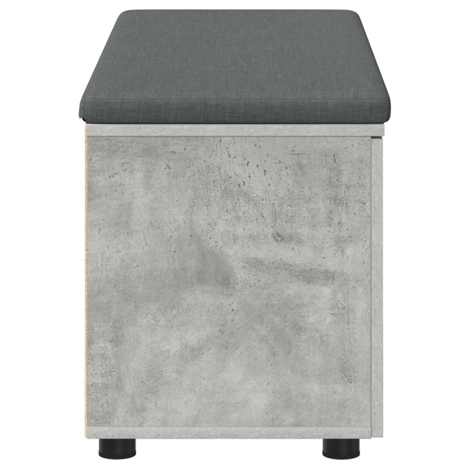 Koridoriaus suolas su pagalve Betono Pilka 100 x 38 x 46 cm