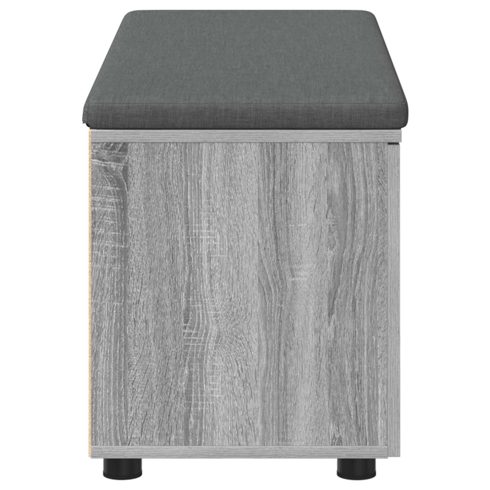 Koridoriaus suolas su pagalve Pilka Sonoma 100 x 38 x 46 cm