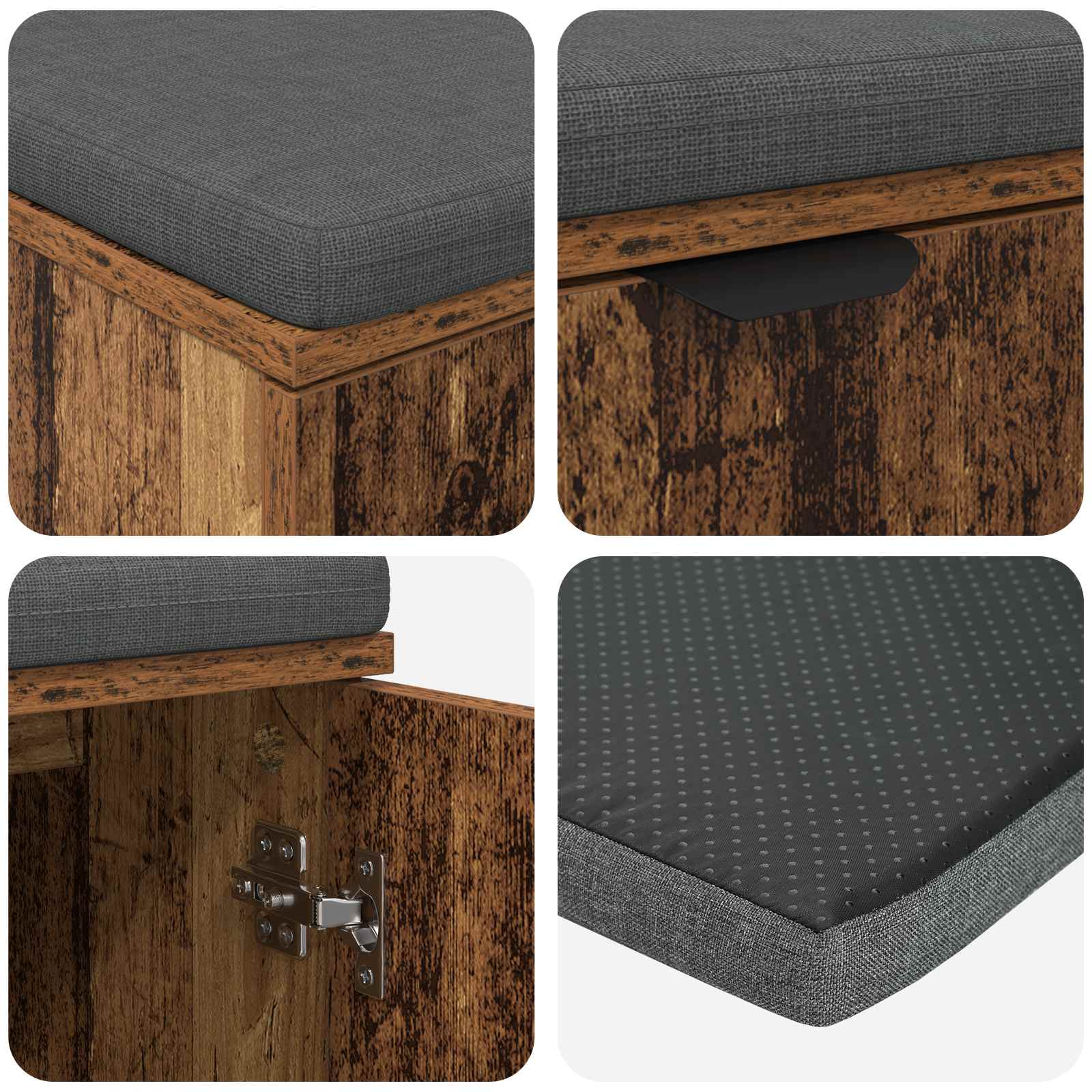 Koridoriaus suolas su pagalve Senas medis 100 x 38 x 46 cm