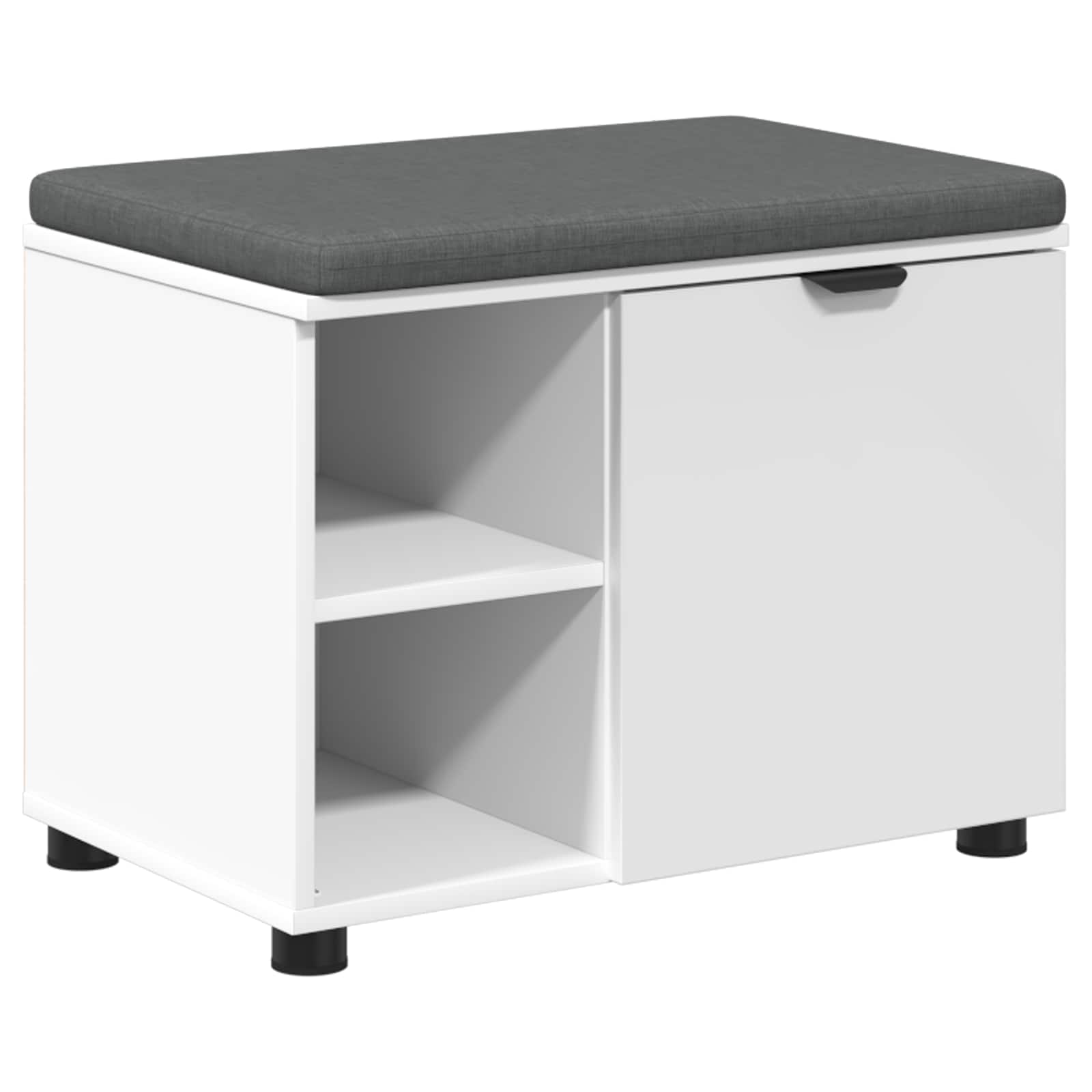 Koridora sols ar spilvenu un plauktu Balts 60 x 38 x 46 cm